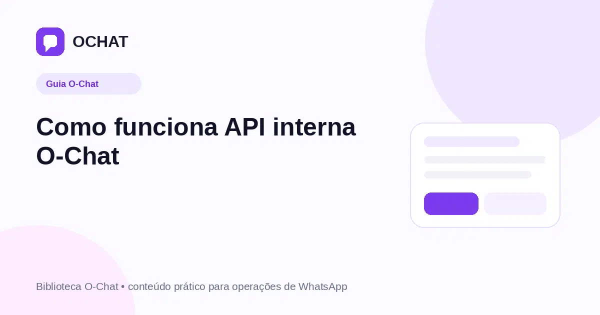 Como funciona API interna O-Chat
