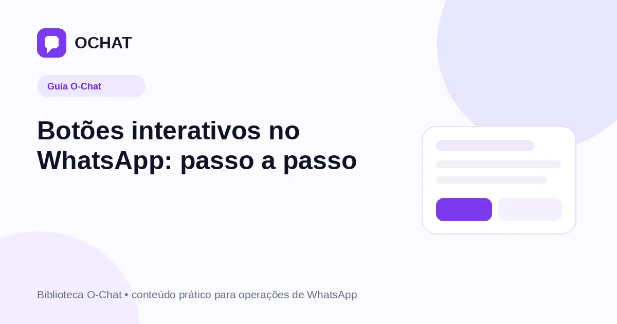 Botões interativos no WhatsApp: passo a passo