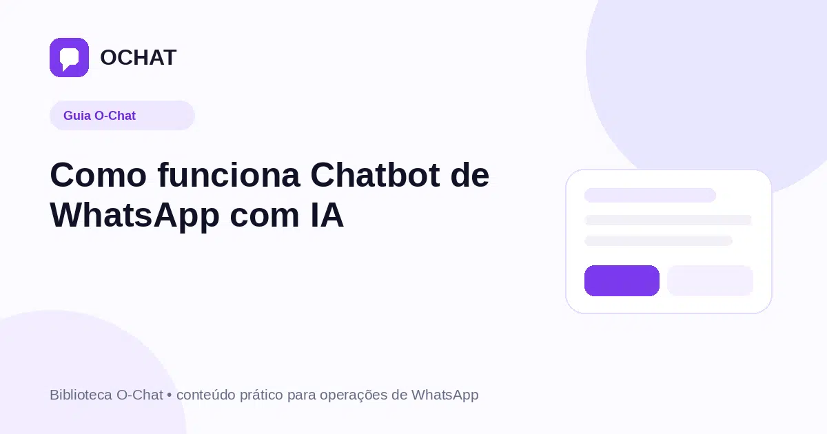 Como funciona Chatbot de WhatsApp com IA