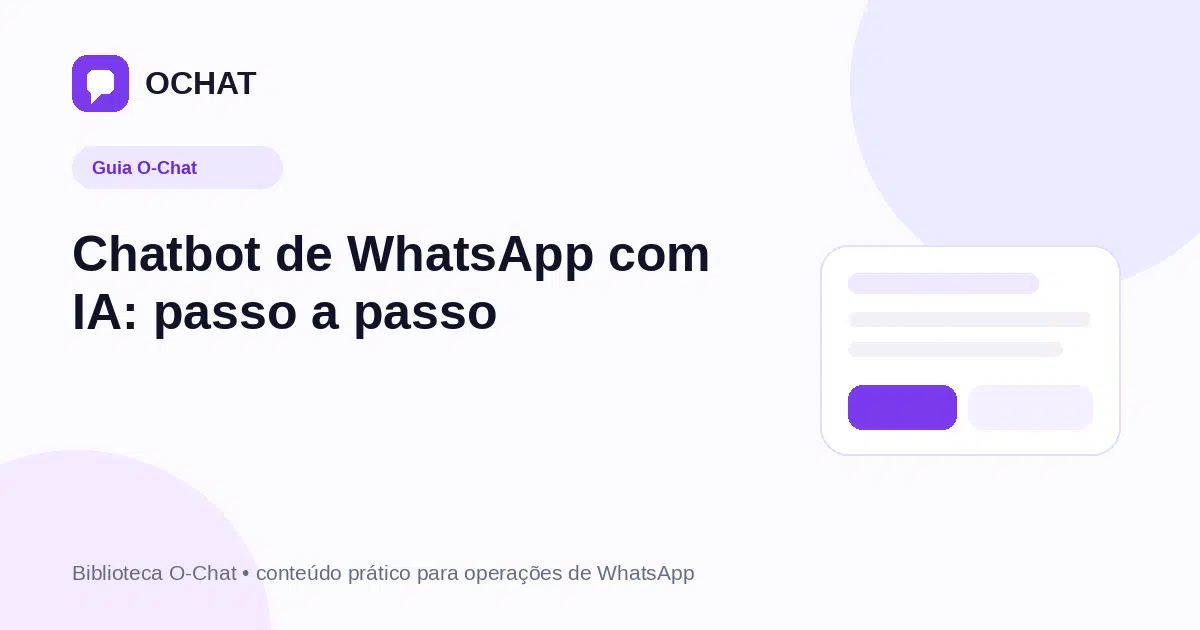 Chatbot de WhatsApp com IA: passo a passo