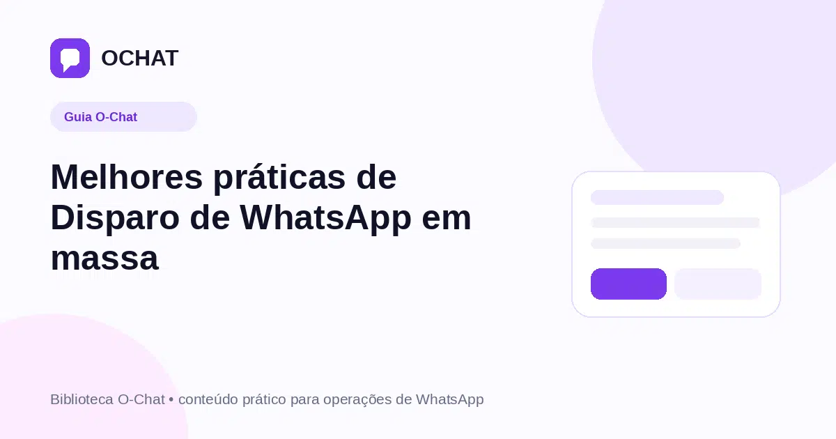 Melhores práticas de Disparo de WhatsApp em massa