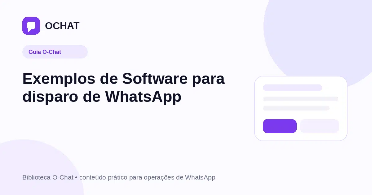 Exemplos de Software para disparo de WhatsApp