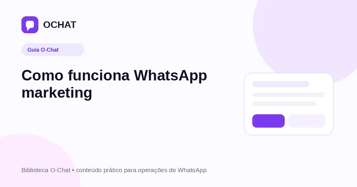 Como funciona WhatsApp marketing
