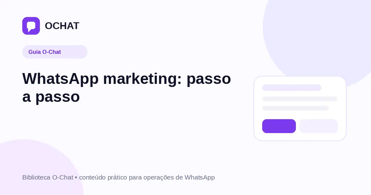 WhatsApp marketing: passo a passo